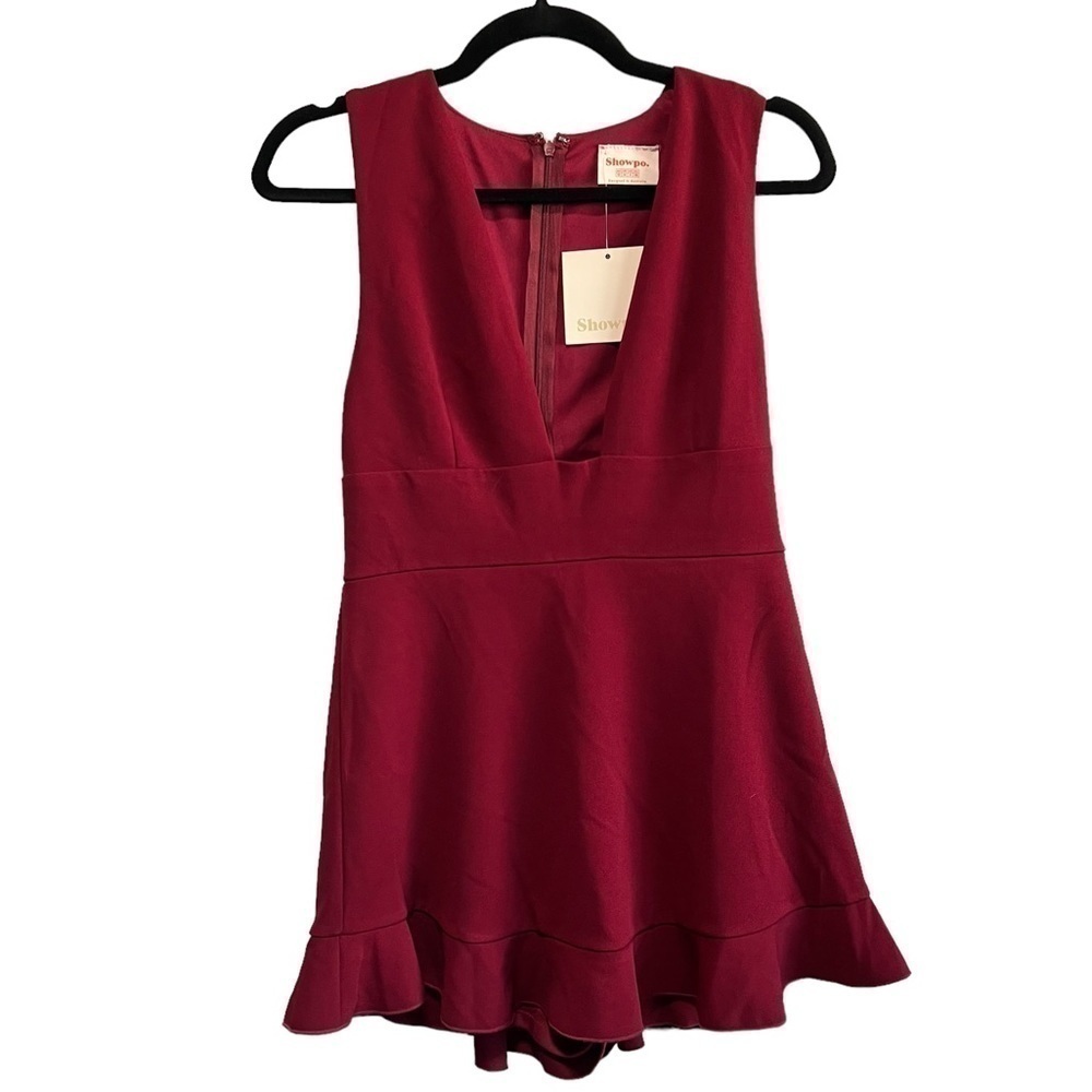 Showpo Take me higher playsult in wine, New with Tags